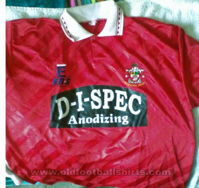 Accrington Stanley Home camisa de futebol 1995 - 1996