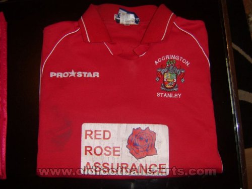 Accrington Stanley Home football shirt 2002 - 2003