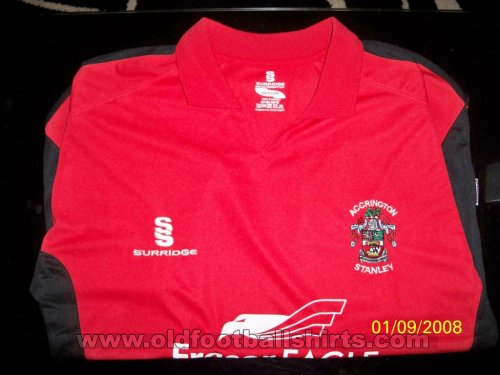 Accrington Stanley Home football shirt 2007 - 2008