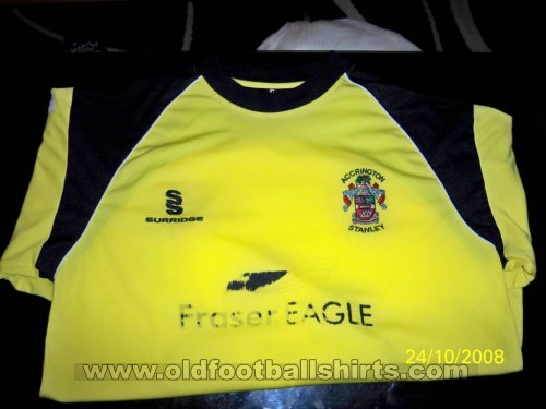 Accrington Stanley Goleiro camisa de futebol 2007 - 2008