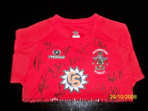 Accrington Stanley Home football shirt 2008 - 2009