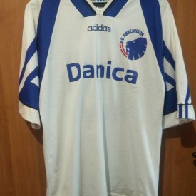 København Home football shirt 1994 - 1995 sponsored by Danica