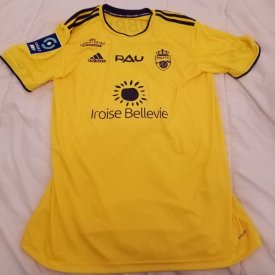Pau FC Home football shirt 2021 - 2022 sponsored by Iroise Bellevie