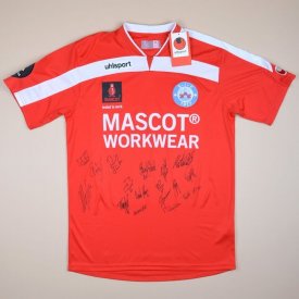 Silkeborg Home football shirt 2015 - 2016 sponsored by Mascot Workwear