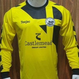 Waunfawr FC Away football shirt 2021 - 2022 sponsored by Castlemead Group Ltd