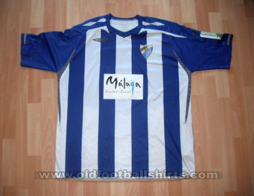 Malaga Home maglia di calcio 2008 - 2009