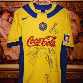 Club America Home football shirt 2003 - 2004 sponsored by Coca Cola