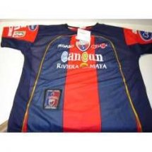 Atlante Home football shirt 2007 - 2008 sponsored by Cancun