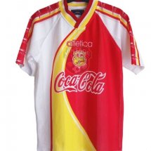Atlético Morelia Home futbol forması 1998 - 1999 sponsored by Coca Cola