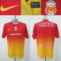 Atlético Morelia Home futbol forması 2013 sponsored by Bridgestone