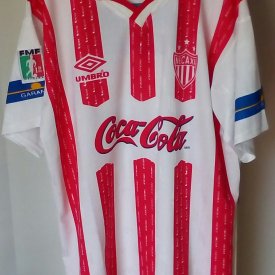 Necaxa Home football shirt 1998 - 1999 sponsored by Coca Cola