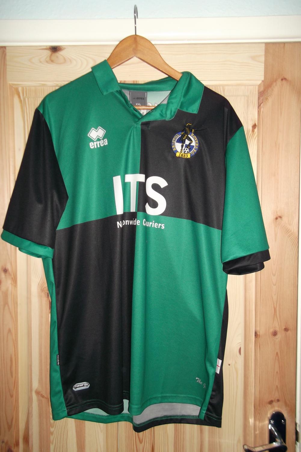Bristol Rovers Away football shirt 2011 - 2012. Sponsored by ITS