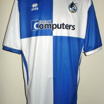 Bristol Rovers Home football shirt 2010 - 2011 sponsored by Smart Computers