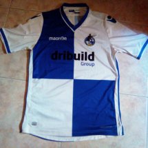 Bristol Rovers Home football shirt 2016 - 2017 sponsored by Dribuild Group