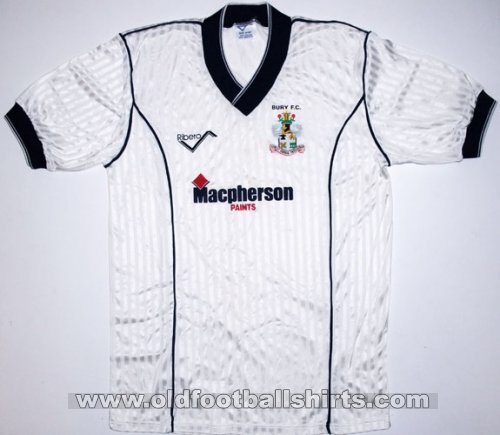 Bury Home baju bolasepak 1989 - 1990