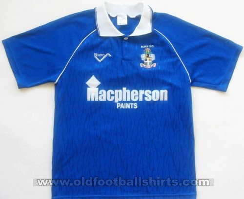 Bury Away football shirt 1991 - 1992
