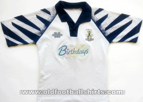 Bury Home φανέλα ποδόσφαιρου 1993 - 1994