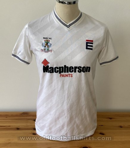 Bury Home baju bolasepak 1987 - 1989