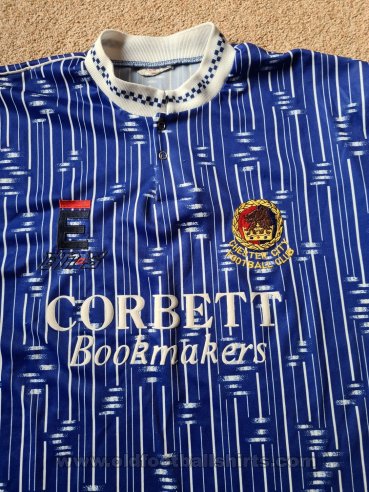 Chester FC Home football shirt 1992 - 1993