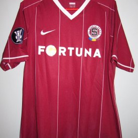 Sparta Praha Home football shirt 2007 - 2008 sponsored by Fortuna
