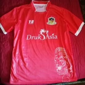 Paro FC Home maglia di calcio 2019 sponsored by Druk Asia