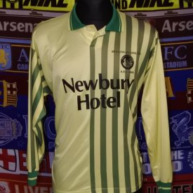 Mullingar Athletic FC Home football shirt (unknown year) sponsored by Newbury Hotel