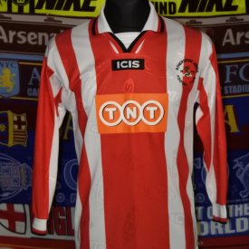 Atherstone Town FC Home football shirt 1998 - ? sponsored by TNT