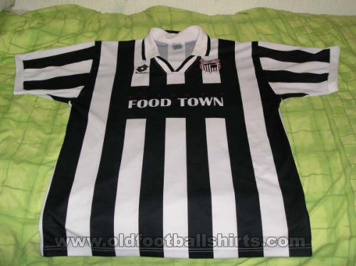 Grimsby Town Home Fußball-Trikots 1996 - 1997