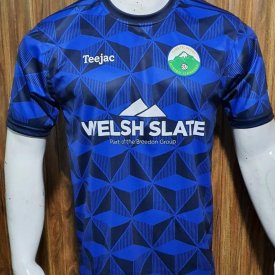 Mynydd Llandegai FC Home football shirt 2022 - 2023 sponsored by Welsh Slate