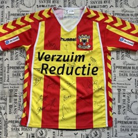 Go Ahead Eagles Home football shirt 2008 - 2009 sponsored by Verzuim Reductie