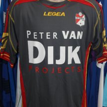 FC Emmen Away football shirt 2010 - 2011 sponsored by Peter Van Dijk Projects