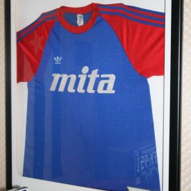 Haarlem Kennemerland Home football shirt 1982 sponsored by Mita