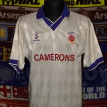 Hartlepool United Away football shirt 1997 - 1998 sponsored by Camerons