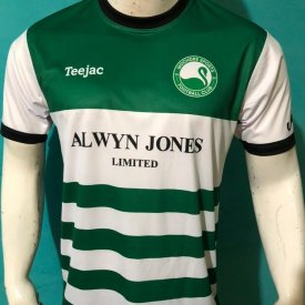 Mochdre Sports FC Home football shirt 2023 - 2024 sponsored by Alwyn Jones Limited