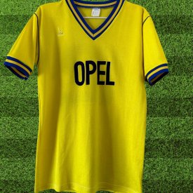 Spora Luxembourg Weg Fußball-Trikots 1987 - 1988 sponsored by Opel