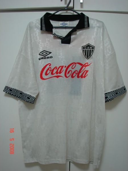 Maillot Porté Match Atletico Mineiro 1992 #4 – Blanc, Taille L, Penalty