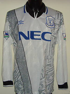 Everton Maglia da trasferta maglia di calcio 1994 - 1995 ...