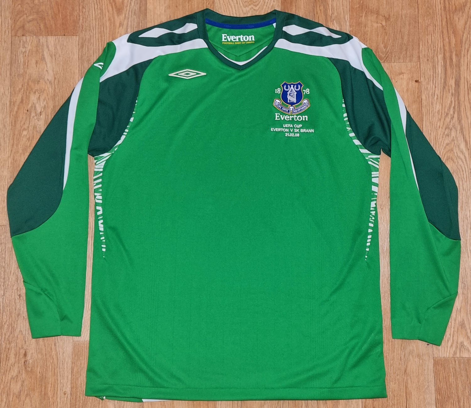 Maillot Umbro FC Everton 2007/2008 Domicile, Bleu, Taille S, état Idéal