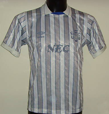 Maillot Everton Umbro – 1988/1991 Domicile, Taille S, Vintage, Angleterre