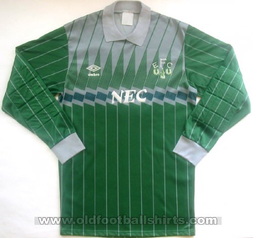 Everton Goalkeeper football shirt 1988 - 1990