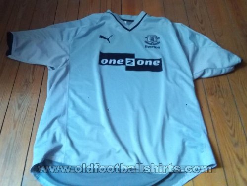 Everton Away football shirt 2001 - 2002