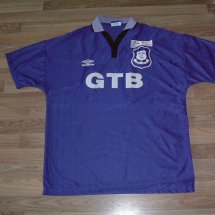 Everton Special football shirt 1997 sponsored by GTB