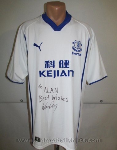 Everton Away football shirt 2002 - 2003