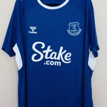 Everton Home football shirt 2022 - 2023 sponsored by Stake.com