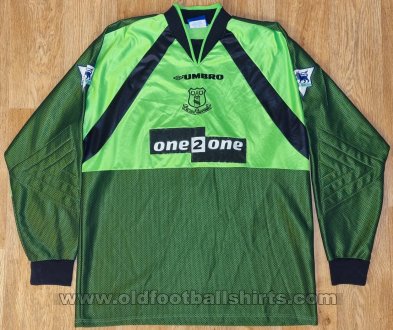 Everton Goalkeeper football shirt 1998 - 2000
