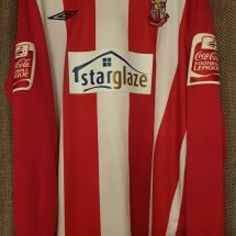 Lincoln City Home футболка 2007 - 2008 sponsored by Starglaze
