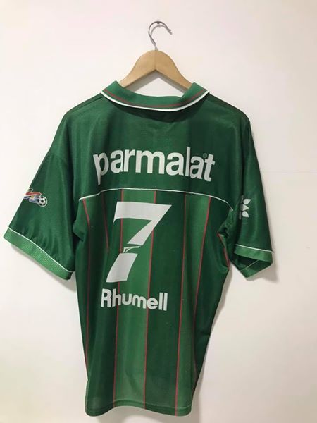 Palmeiras Home camisa de futebol 1999. Sponsored by Parmalat