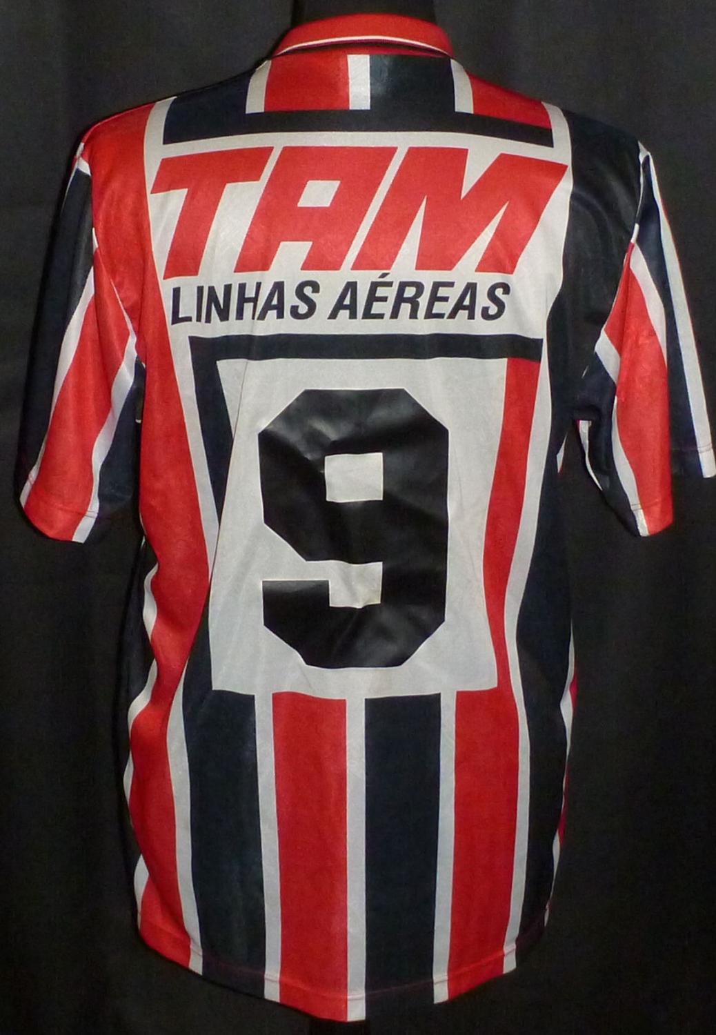 Maillot Sao Paulo FC Leonardo 1993 Match Worn - Vintage Penalty Avec COA