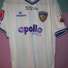 Chennayin FC Away football shirt (unknown year) sponsored by Apollo Tyres