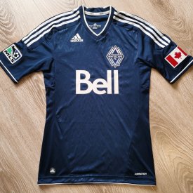 Vancouver Whitecaps Home football shirt 2011 - 2013 sponsored by Bell
